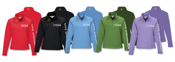 Available  Ladies Heavyweight Half-Zip Pullover Colors